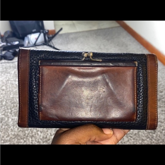 Vintage Dooney & Bourke Wallet Pre-Loved Kiss Lock Check book - Picture 4 of 8